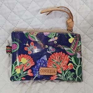 Consuela Red and Green Card Holder Floral Elegance